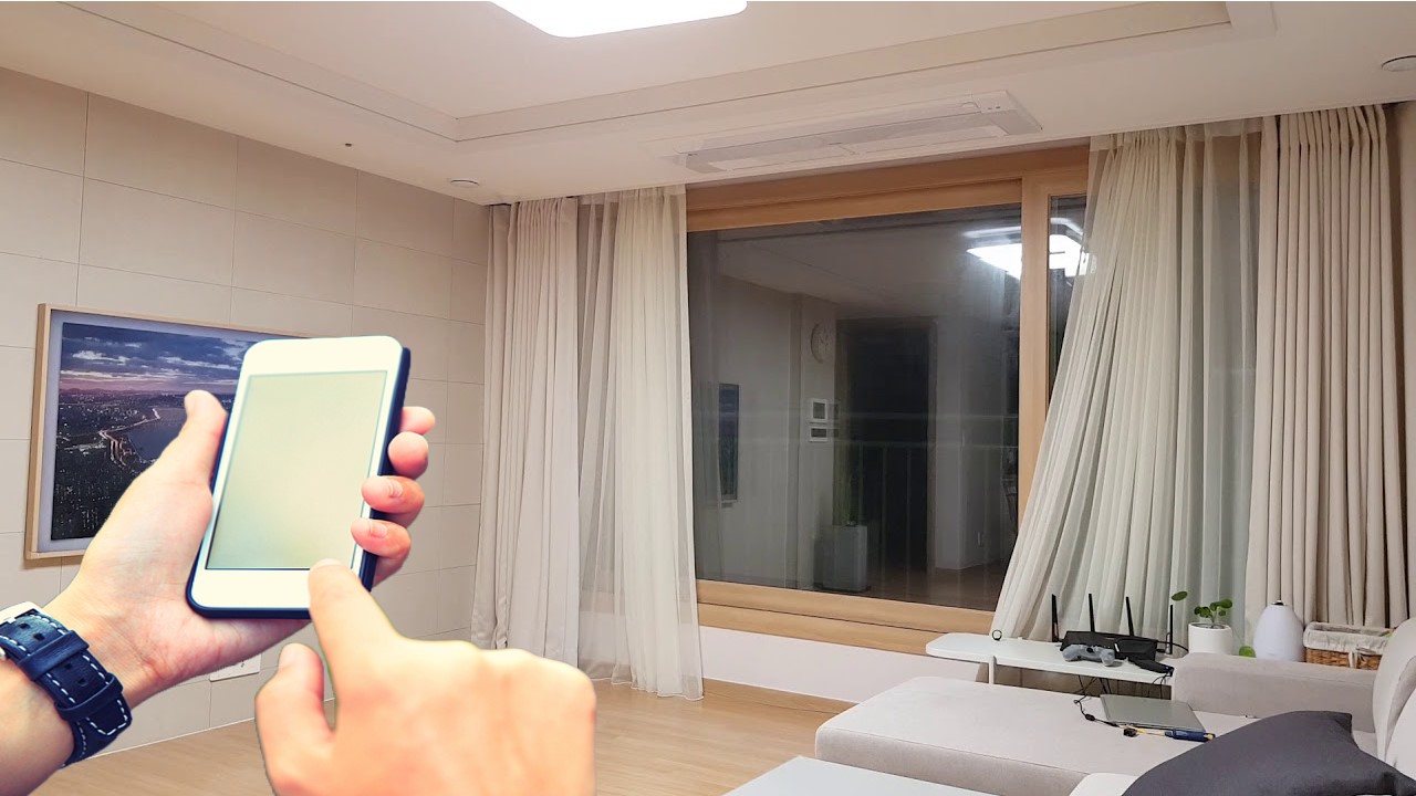 Điều khiển rèm cửa tự động thông minh tích hợp Google Home