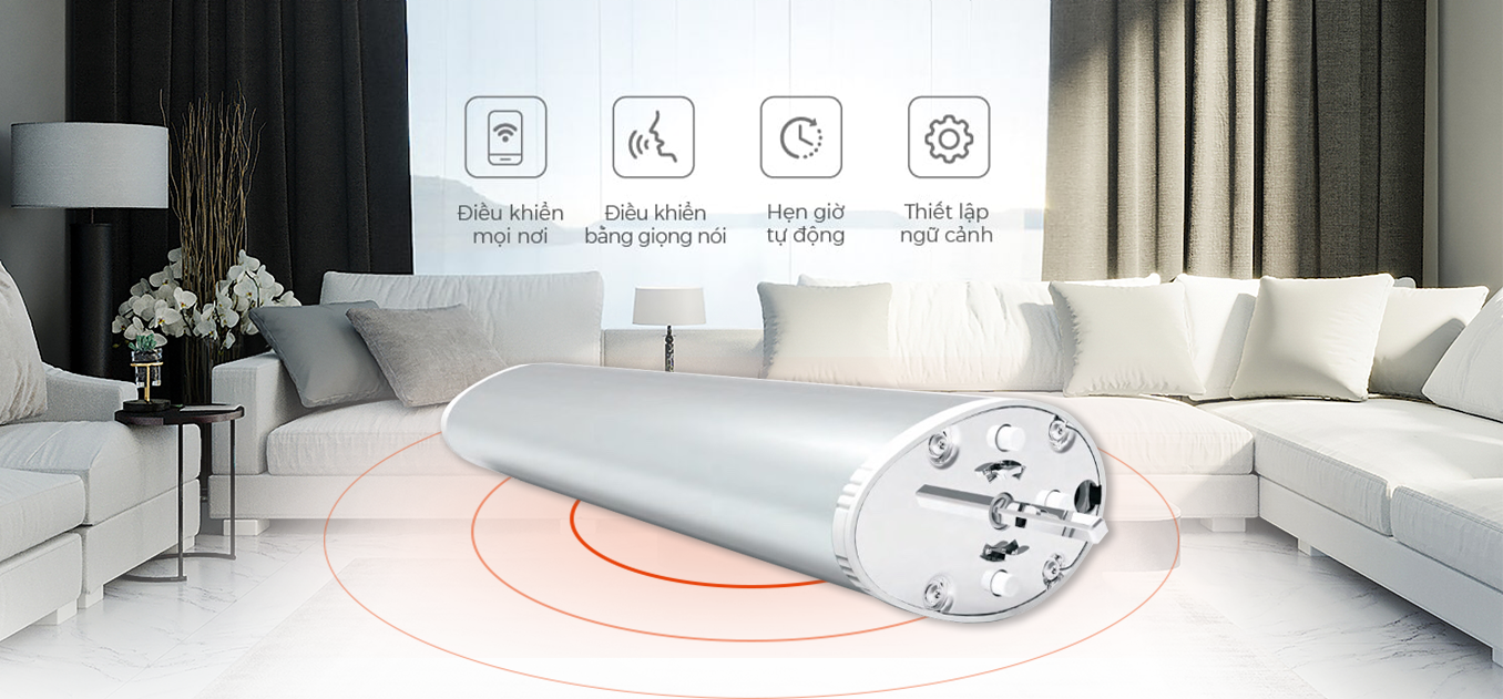 Động cơ rèm cửa tự động thông minh điều khiển từ xa 2025