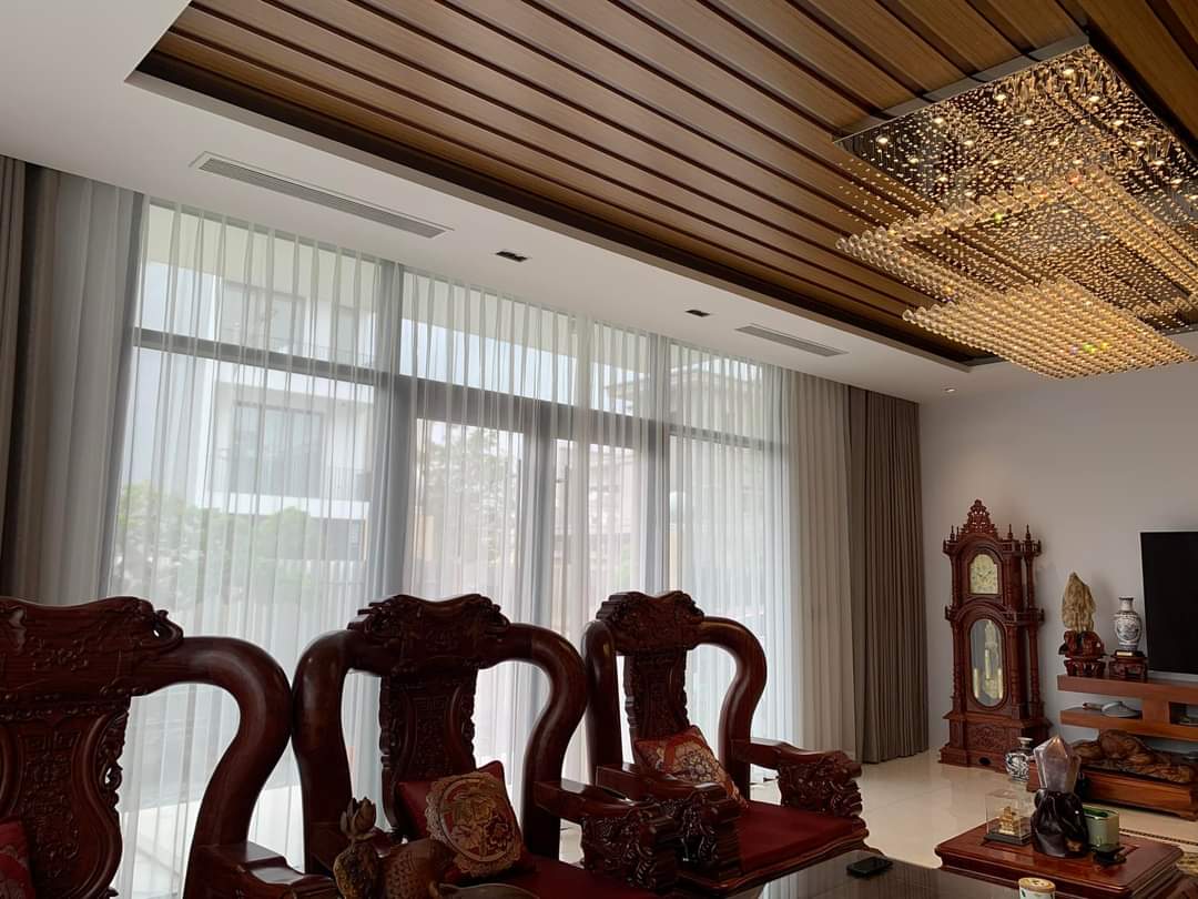 Màn cửa hiện đại cho phòng khách phong cách Hàn Quốc