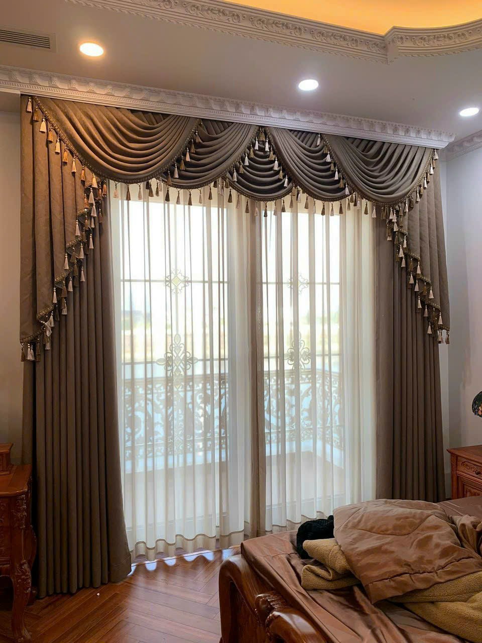 Màn cửa vải cao cấp cho phòng khách sang trọng