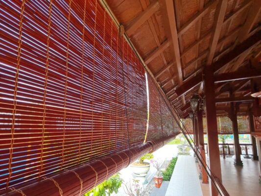 Mành che nắng ngoài trời PVC chống nước 2025