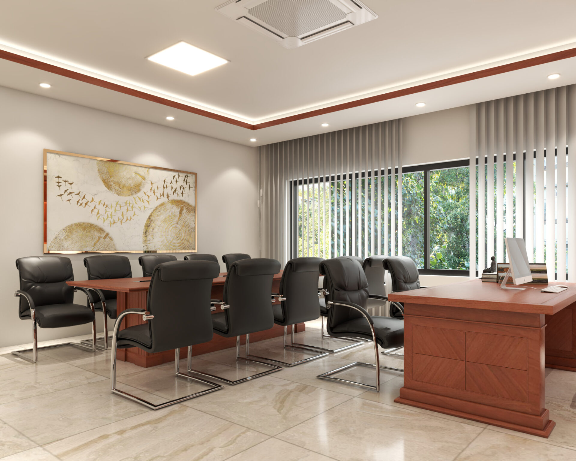 Mua rèm cửa tự động văn phòng thông minh điều khiển từ xa