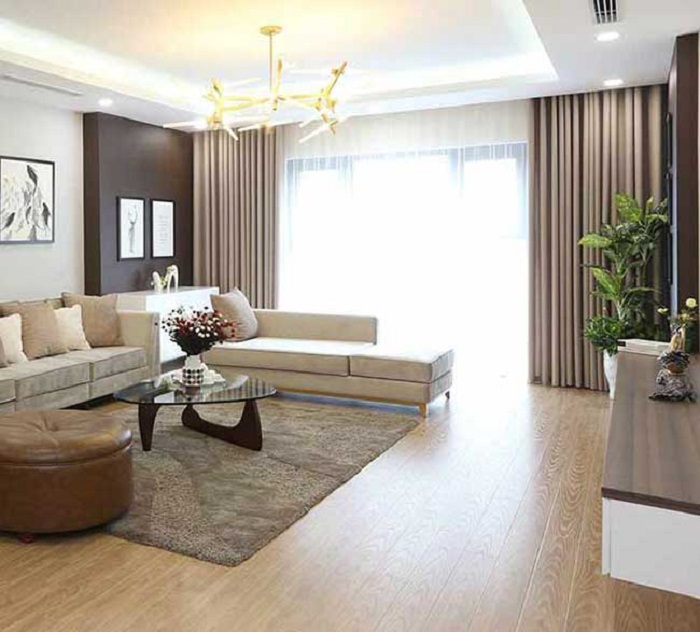 Rèm cửa phòng khách hiện đại phong cách Hàn Quốc 2025