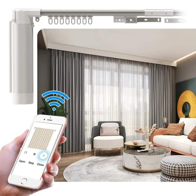 Rèm cửa tự động cao cấp điều khiển từ xa cho phòng khách