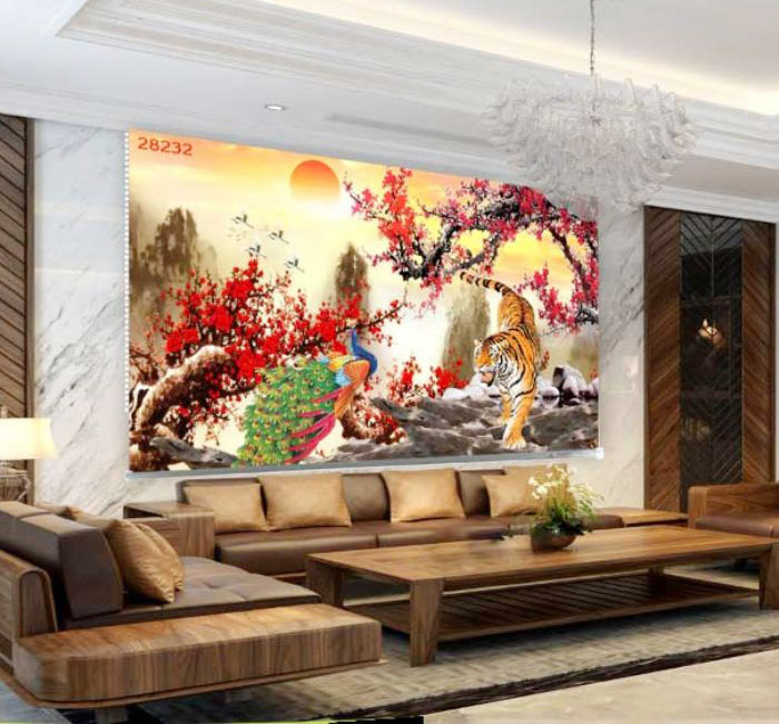 Các mẫu rèm tranh đẹp thông minh tự động cho nhà ở