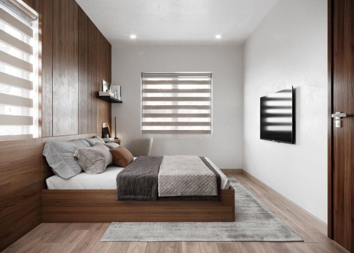Rèm cửa ra vào phòng ngủ thông minh tự động