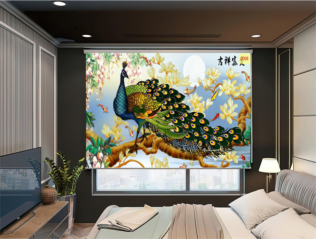 Rèm cuốn tranh 3D thông minh tự động cho không gian sống