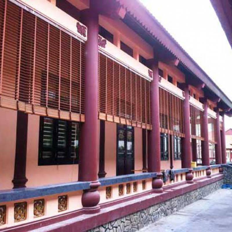 Rèm gỗ che nắng thông minh tự động cho không gian