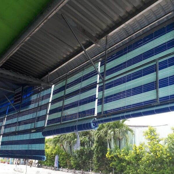 Rèm sáo nhựa che nắng mưa ngoài trời thông minh tự động