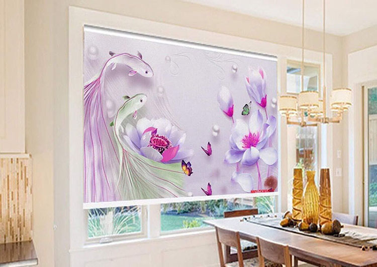 Rèm tranh cửa sổ thông minh tự động cho không gian sống