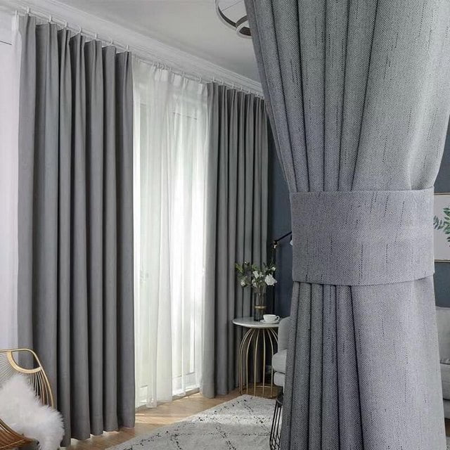 Vải may rèm chống nắng polyester cản sáng 100% 2025