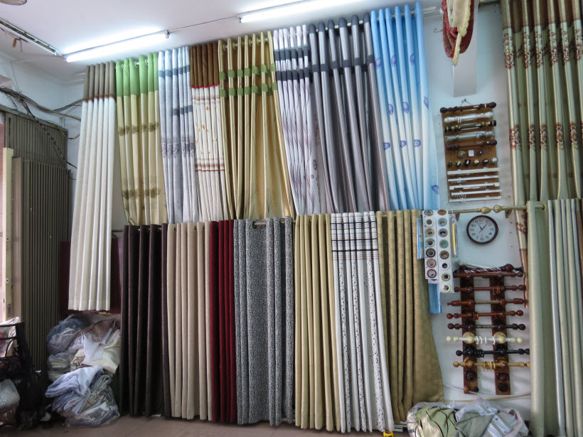 Vải rèm cửa polyester cản sáng cho phòng khách 2025
