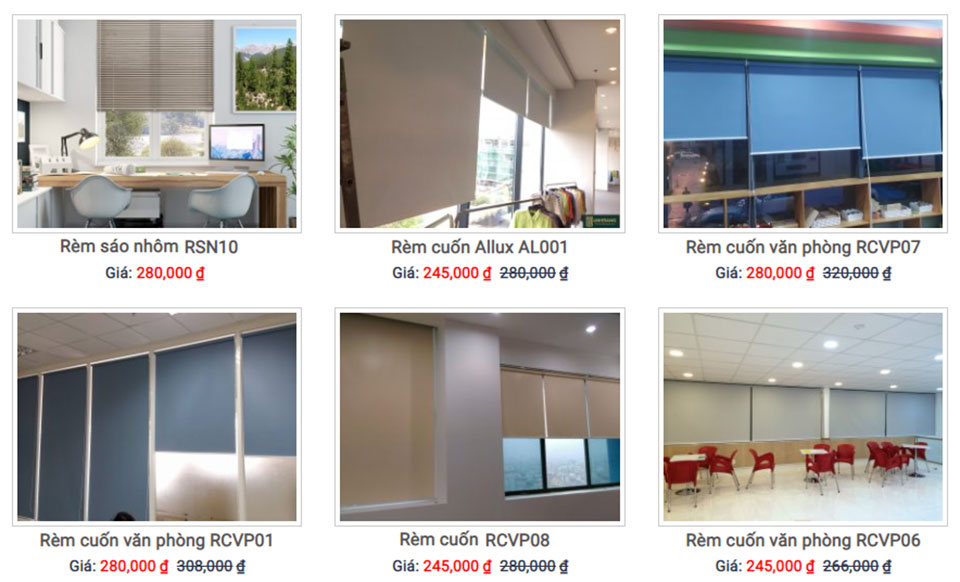 Thiết kế báo giá rèm văn phòng tinh tế