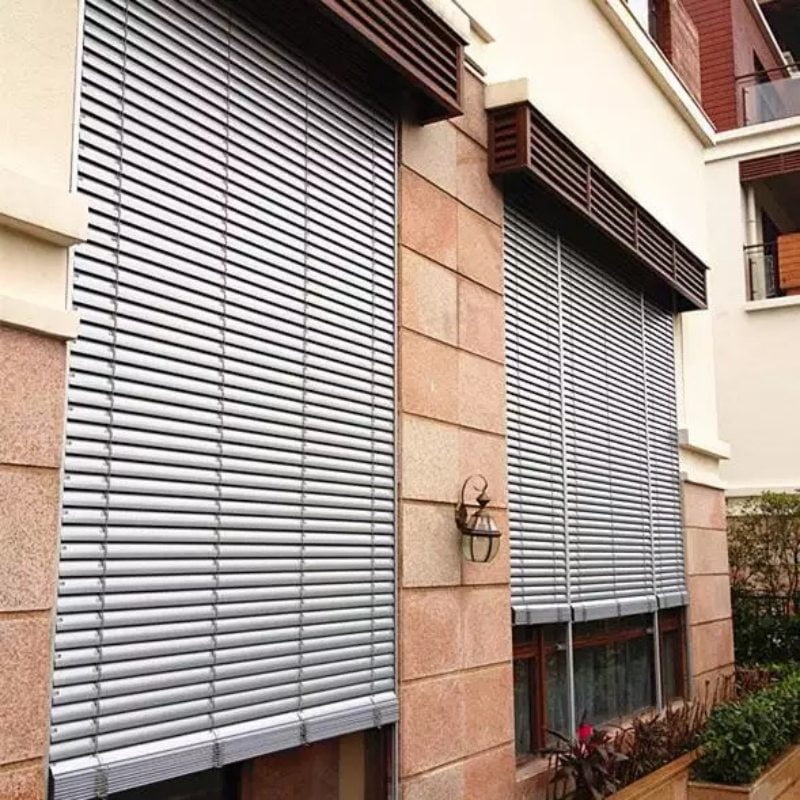 Mành sáo nhôm ngoài trời bền bỉ chống nắng mưa