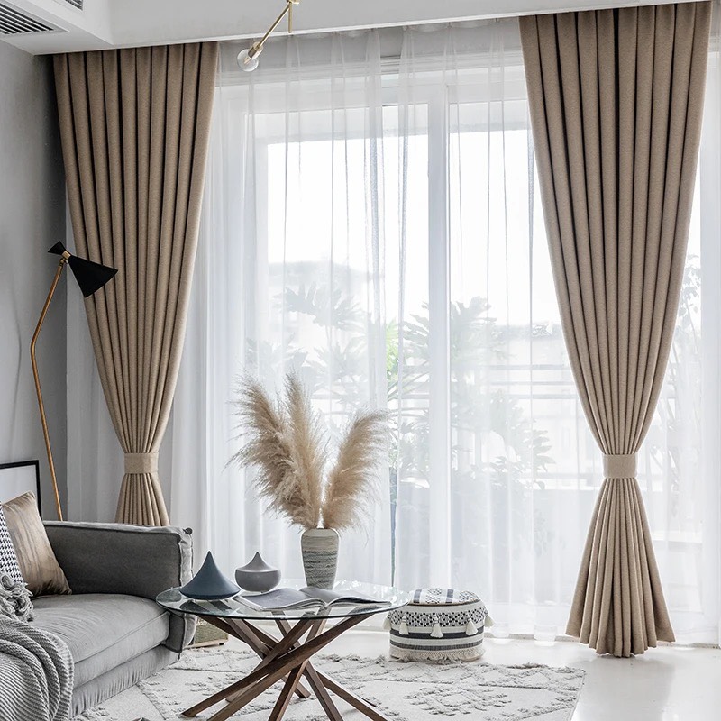 Mẫu rèm phòng khách hiện đại sang trọng