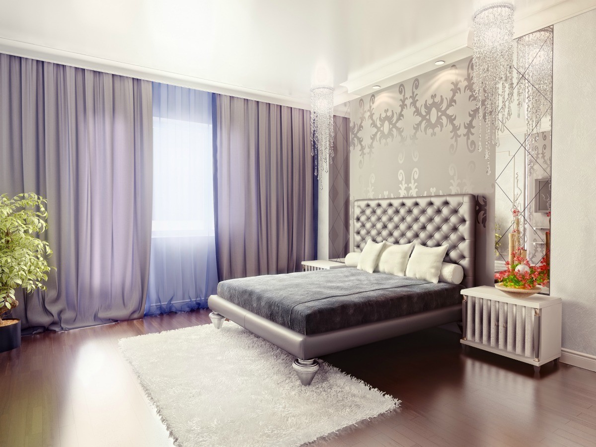Mẫu rèm phòng ngủ hiện đại điều khiển từ xa