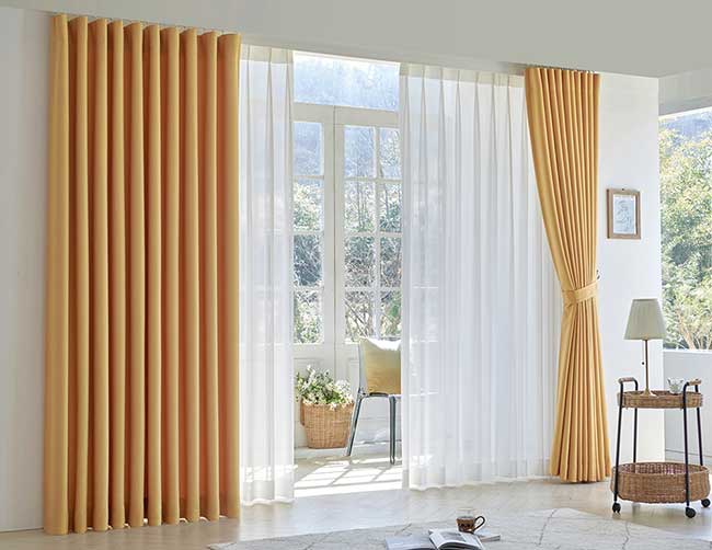 Rèm cửa bằng vải thanh lịch, mềm mại