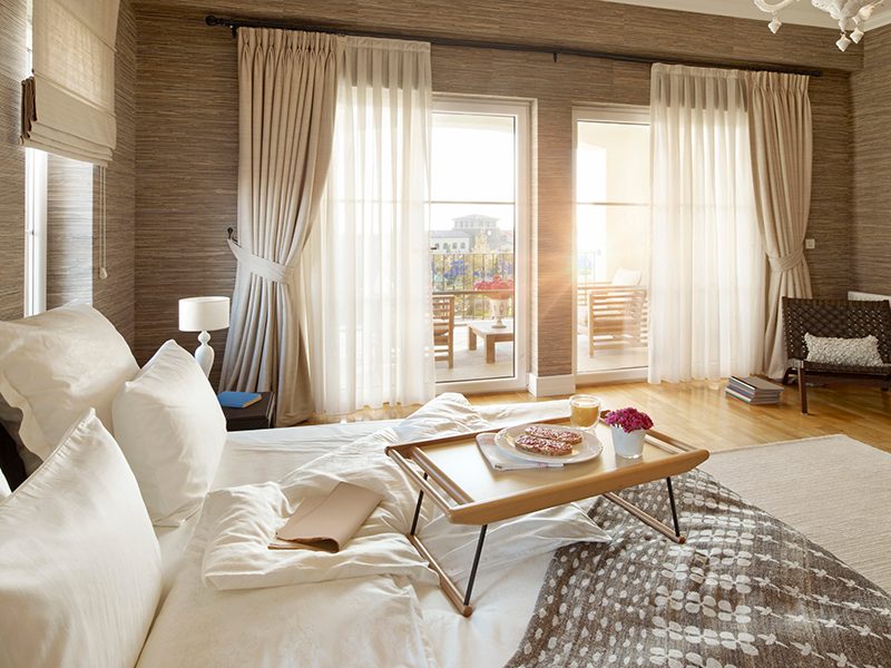 Rèm cửa sổ phòng ngủ hiện đại, thiết kế tối giản kiểu Scandinavian