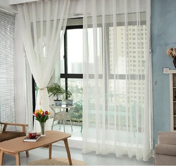 Rèm vải voan mềm mại, thích hợp cho không gian spa, tiệm làm đẹp