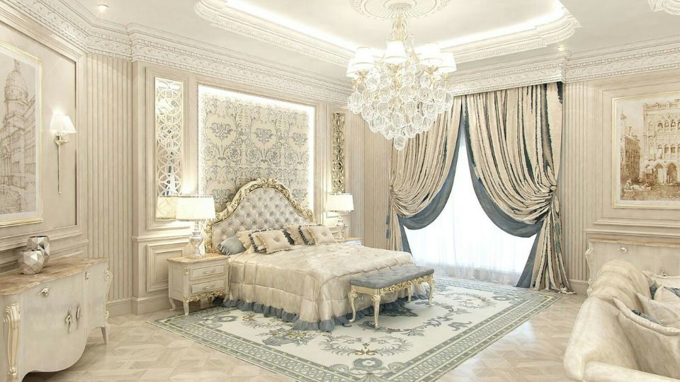 Thiết kế rèm cửa phòng khách sang trọng, tone nâu sẫm ấm áp