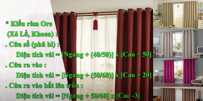 Tư vấn cách tính vải may rèm đúng tiêu chuẩn