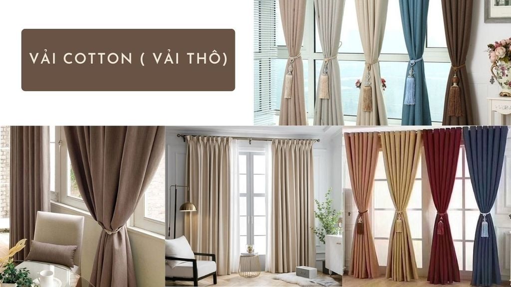 Vải may rèm cửa phong phú