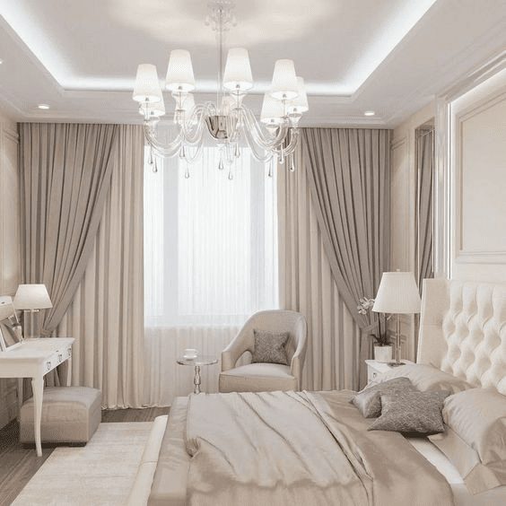 Thiết kế rèm cửa sổ phòng ngủ chống nắng, giữ không gian riêng tư