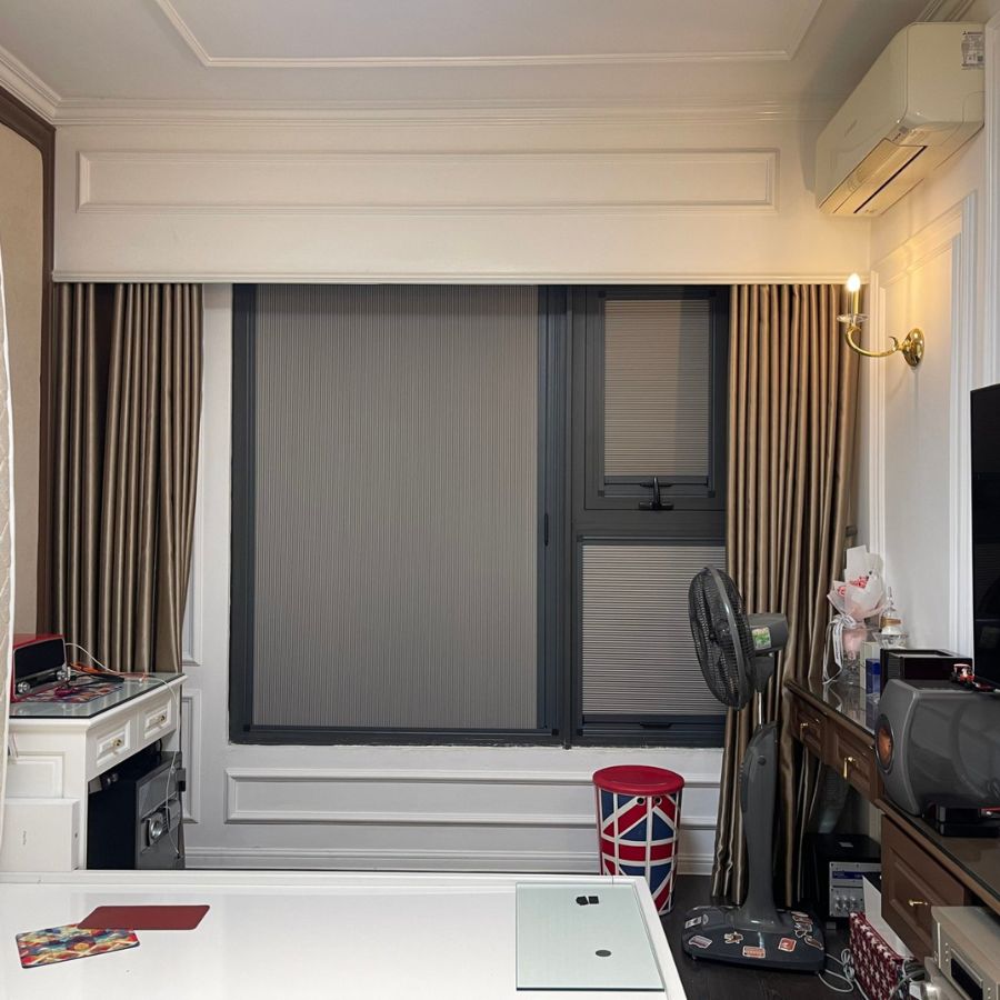 Thiết kế rèm xếp cửa sổ đa năng, thẩm mỹ cao