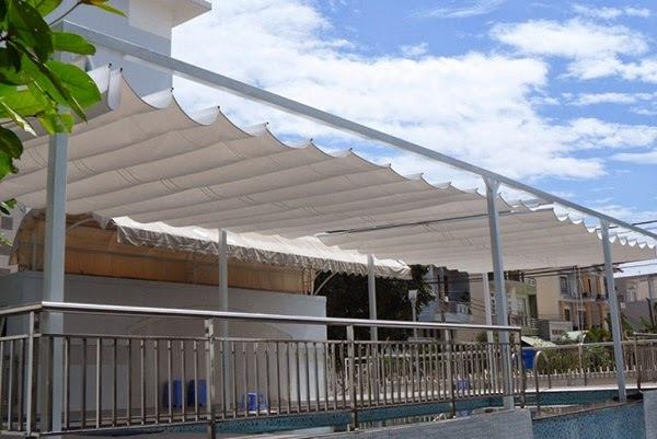 Dịch vụ mái hiên ngoài trời thiết kế đẹp, phù hợp nhà phố và quán ăn