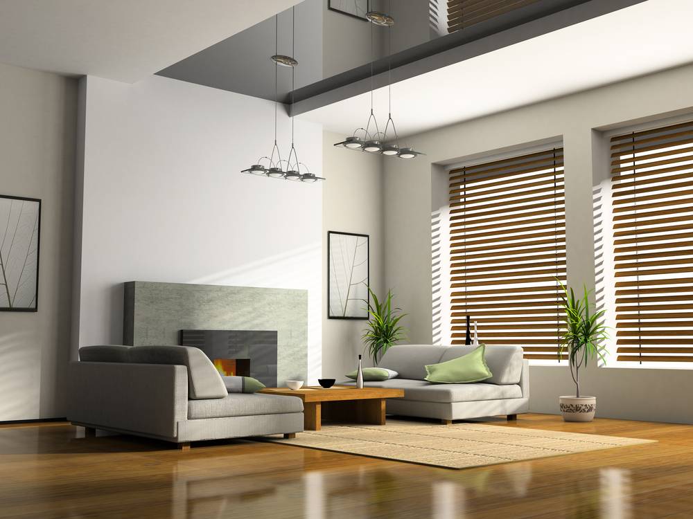 Màn sáo nhựa giả gỗ sang trọng cho không gian hiện đại