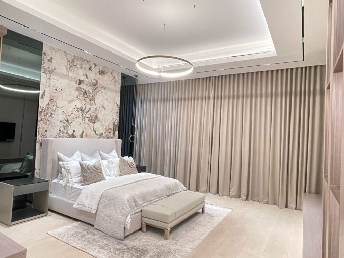 Rèm cửa phòng ngủ đẹp hiện đại chống nắng, cách nhiệt tốt