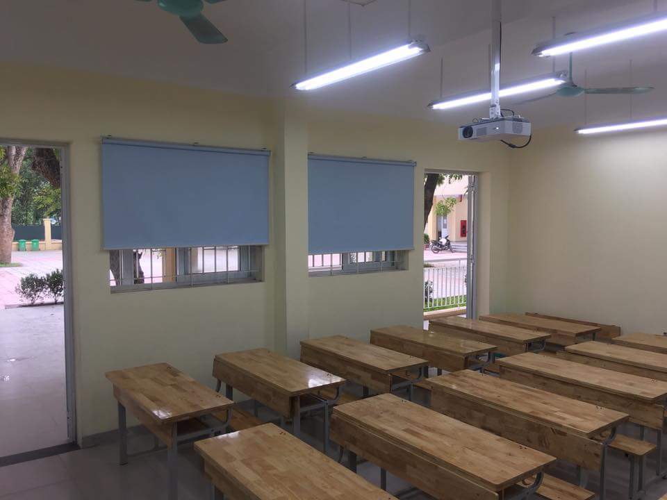 Mẫu rèm cửa sổ lớp học đơn giản, bền đẹp