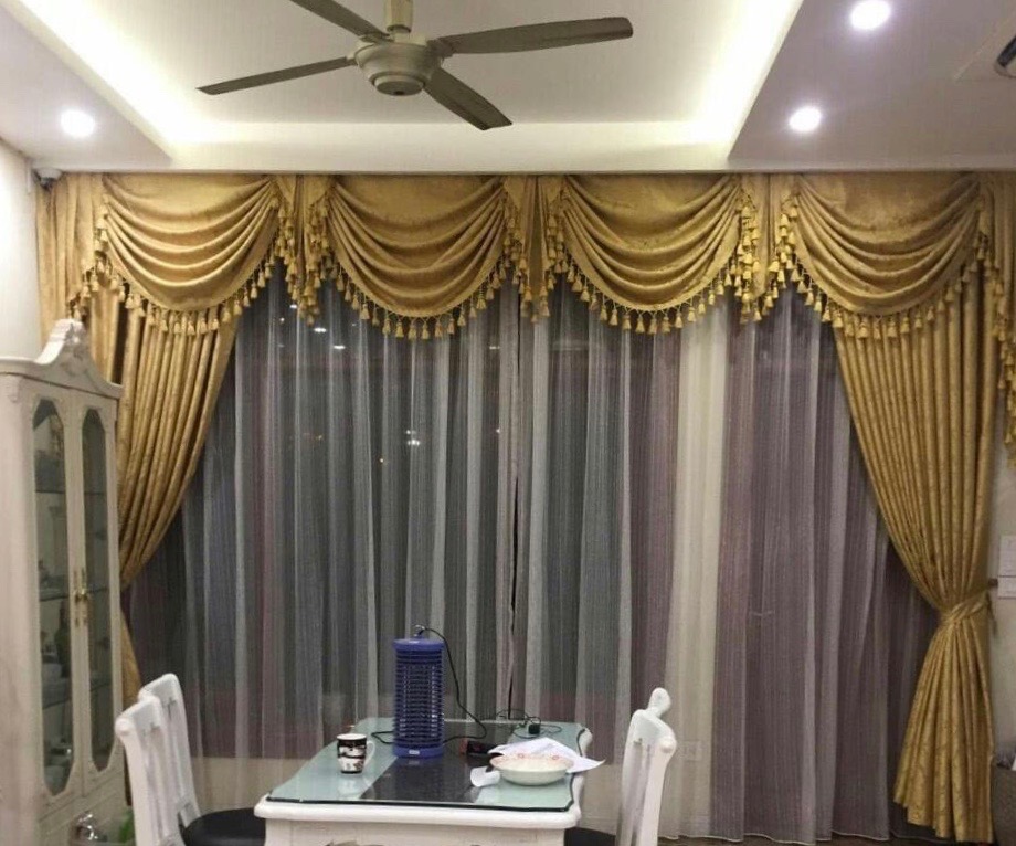 Mẫu rèm màn hoàng gia 2 lớp cao cấp