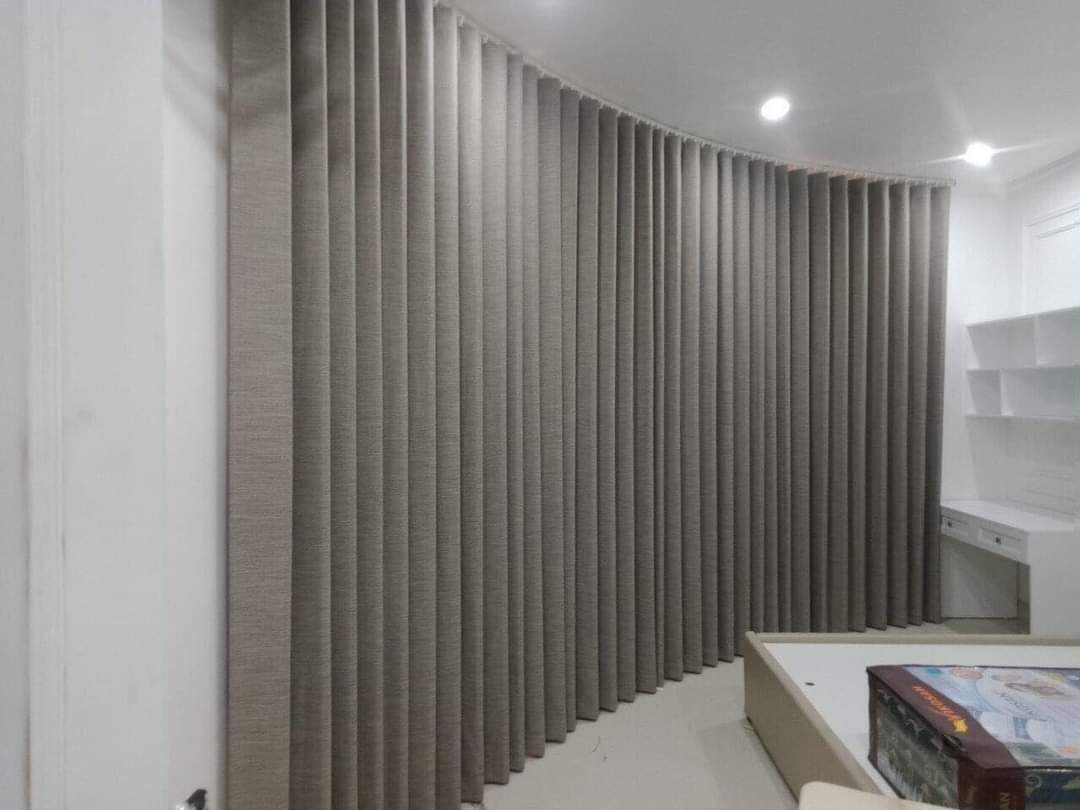 Mẫu rèm vải định hình cao cấp phong cách hiện đại