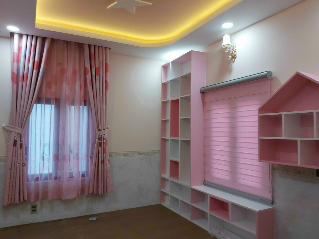 Rèm màu hồng cho bé mang lại không gian ngọt ngào