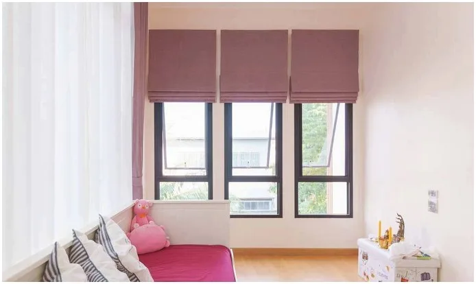 Rèm rô măng sang trọng với phong cách gấp lớp