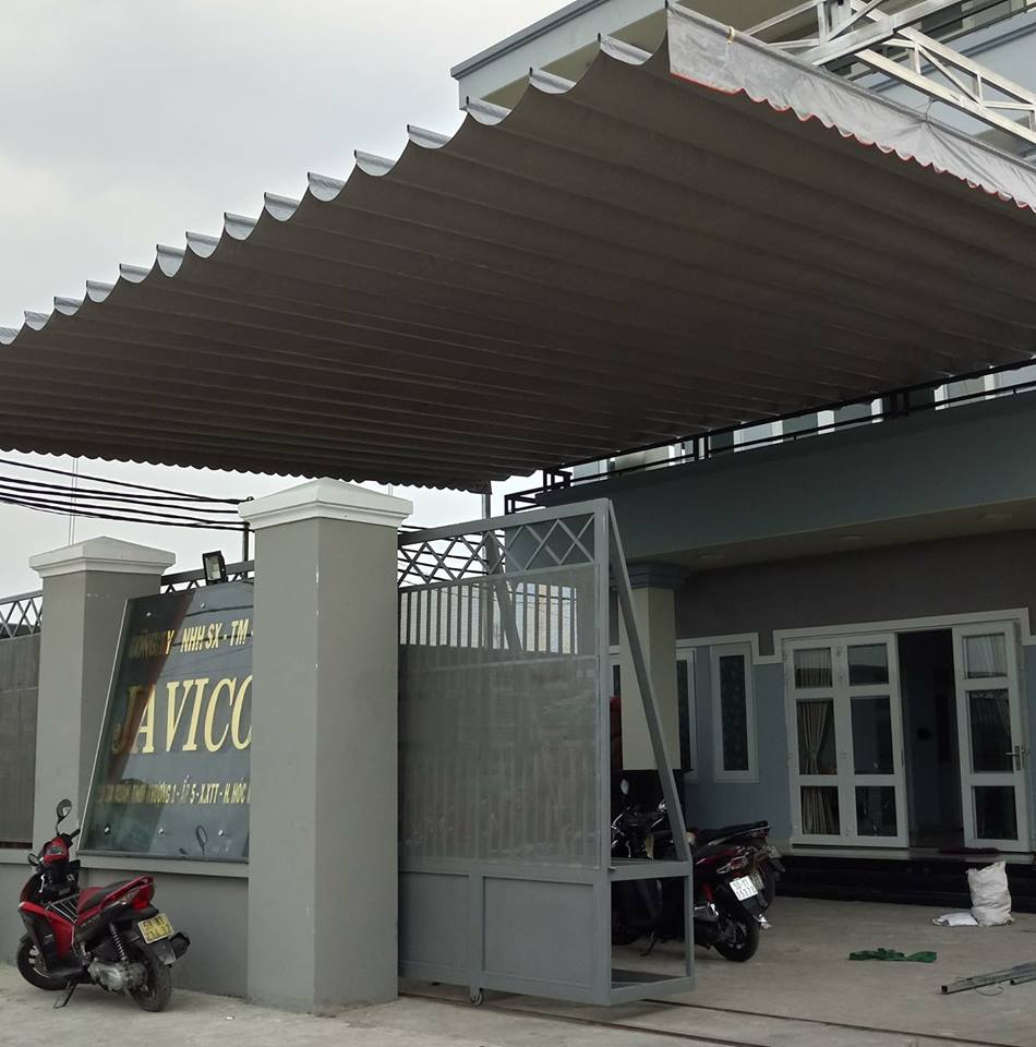 Thi công mái che ngoài trời đẹp, thẩm mỹ cao cho biệt thự