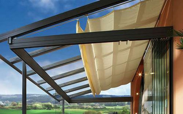 Thiết kế mái hiên Pergola sang trọng bằng nhôm sơn tĩnh điện