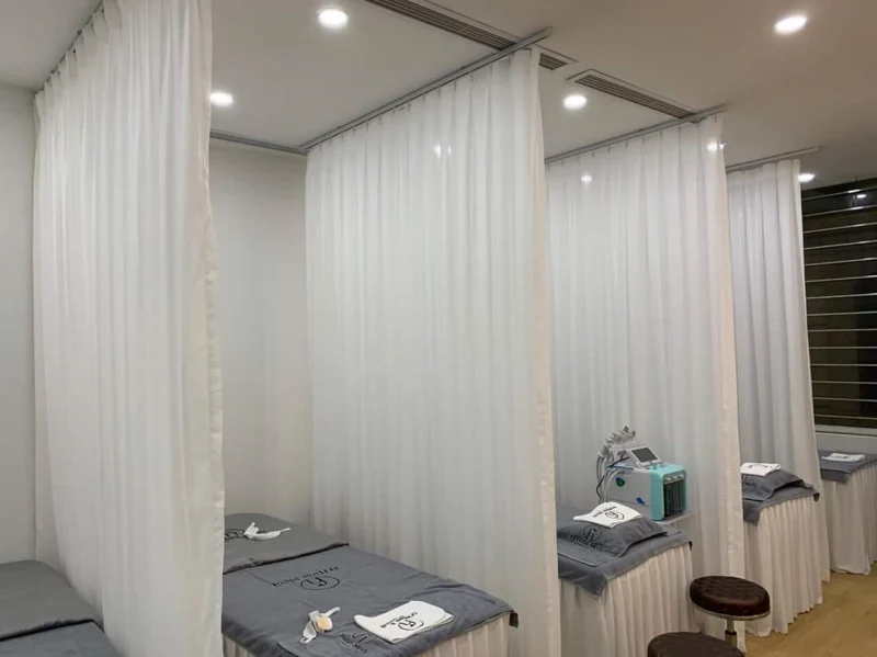 Rèm spa đẹp giúp nâng tầm trải nghiệm khách hàng