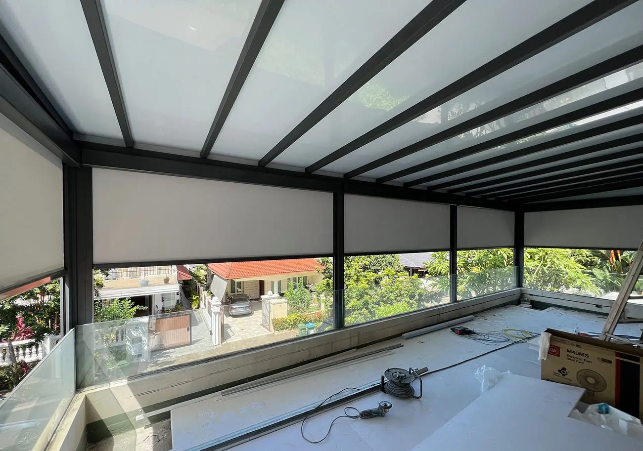 Dịch vụ lắp rèm cuốn ngoài trời tự động tại TPHCM