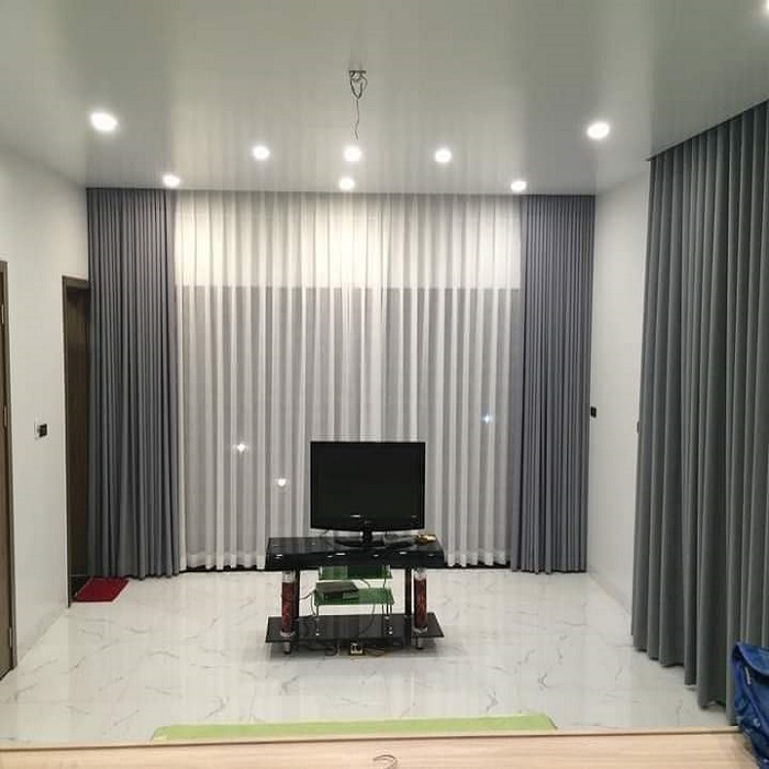 Hình ảnh rèm vải 2 lớp Hàn Quốc chống nắng hiệu quả