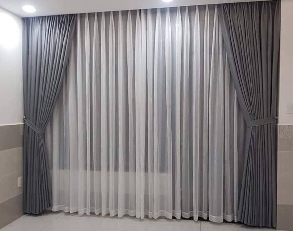 Rèm cửa nhôm 4 cánh cách nhiệt bền đẹp