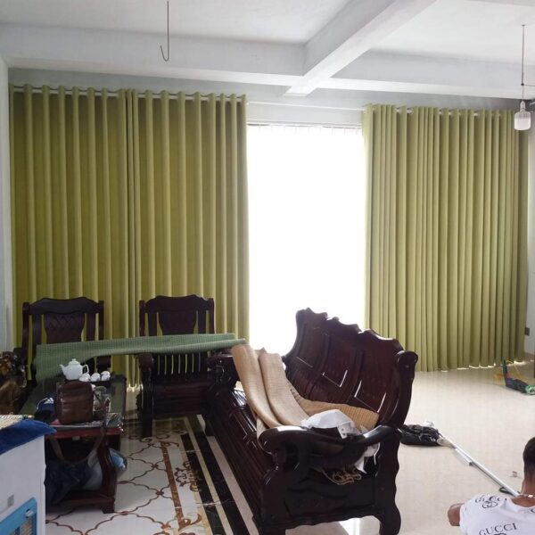 Mẫu rèm vải 2 lớp cao cấp chống nắng hiệu quả, cản sáng 100%