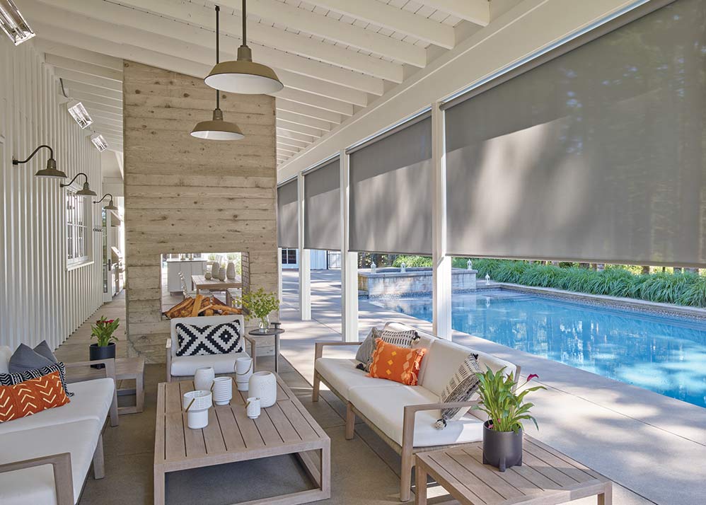 Rèm tự động ngoài trời cho biệt thự cao cấp – Giải pháp che nắng thẩm mỹ