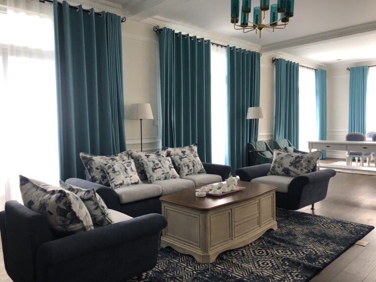 Thiết kế rèm vải cao cấp nhập khẩu châu Âu đậm phong cách châu Âu tinh tế