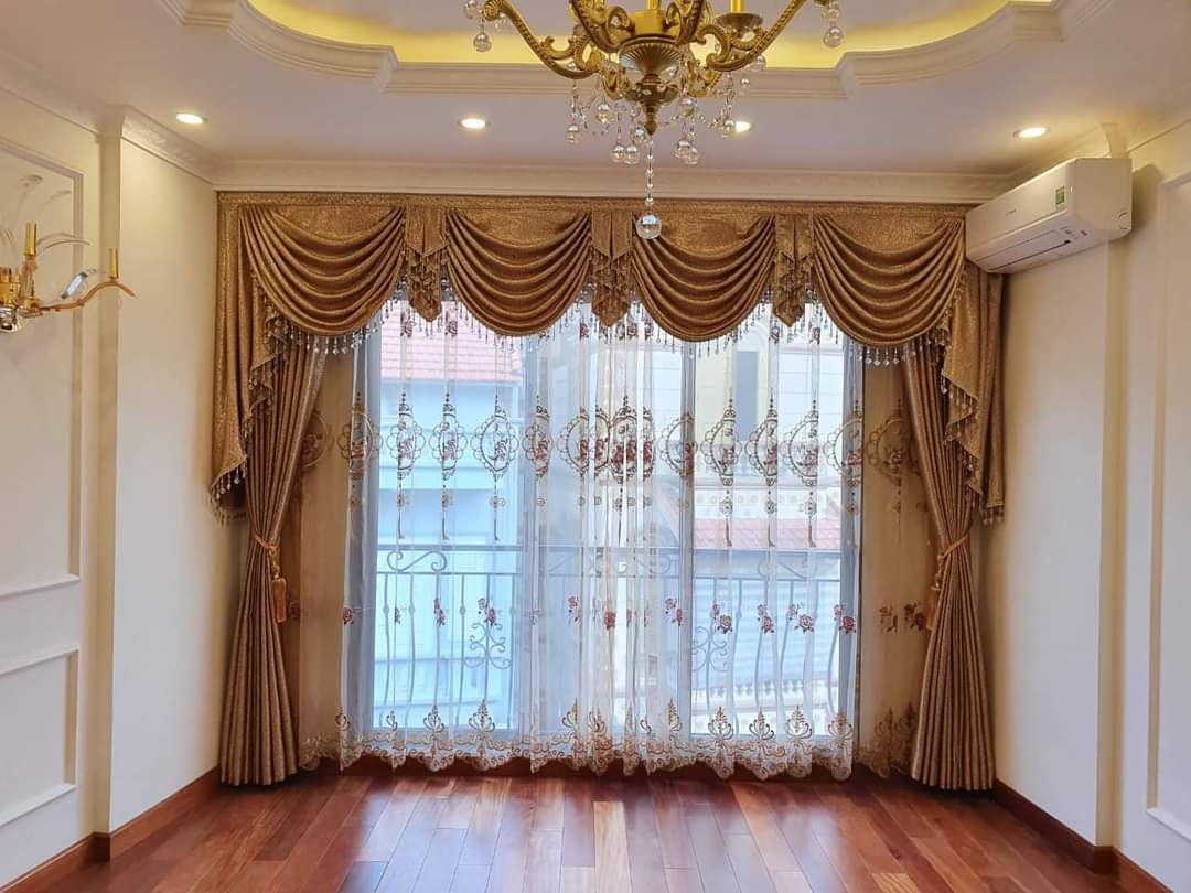 Thiết kế rèm vải cao cấp sang trọng cho không gian biệt thự hiện đại