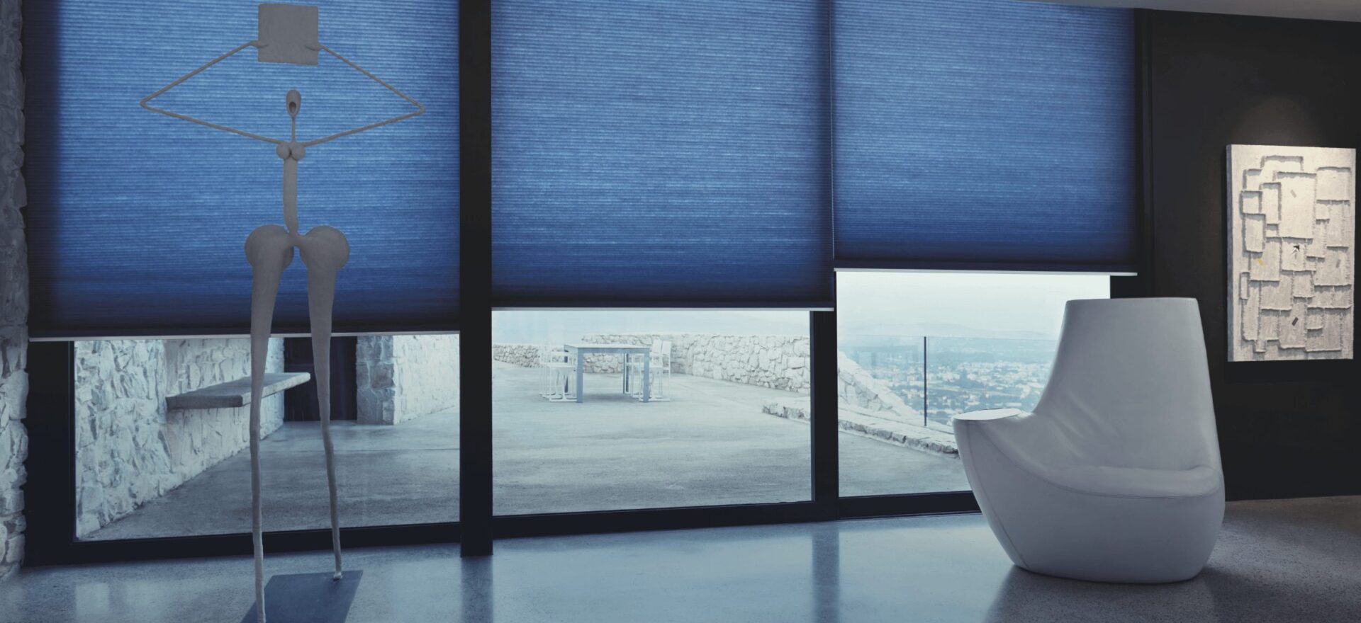 Rèm tổ ong phản xạ ánh sáng, giảm nhiệt tối đa