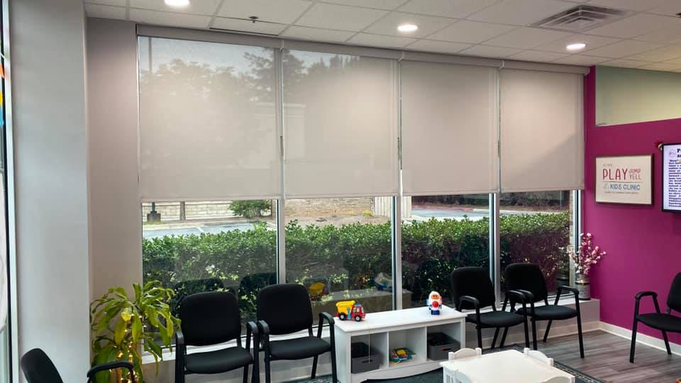 Rèm văn phòng cao cấp tự động hóa ánh sáng điều khiển từ xa