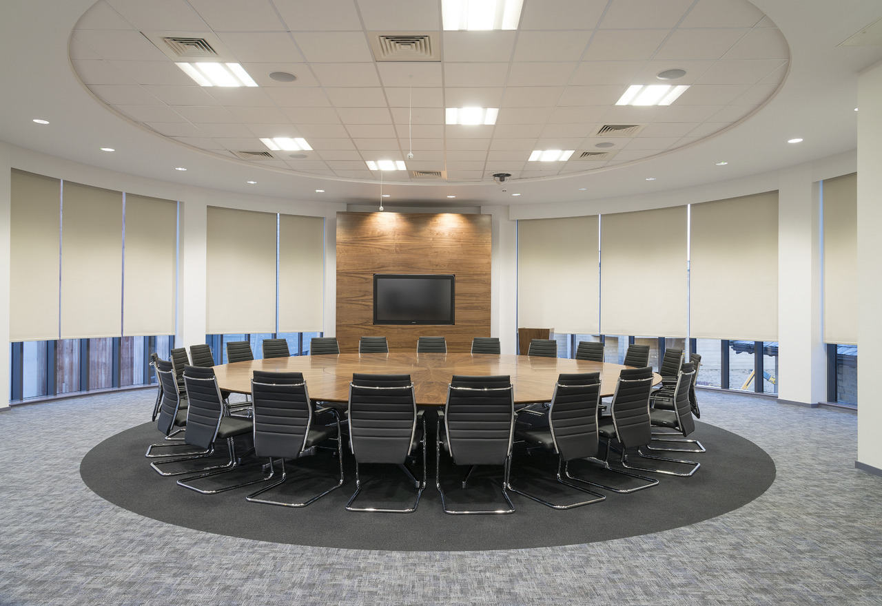 hình rèm văn phòng cho phòng họp hiện đại sang trọng