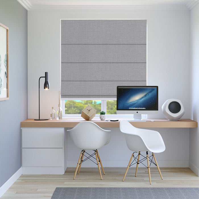 mẫu rèm roman văn phòng thanh lịch gọn gàng